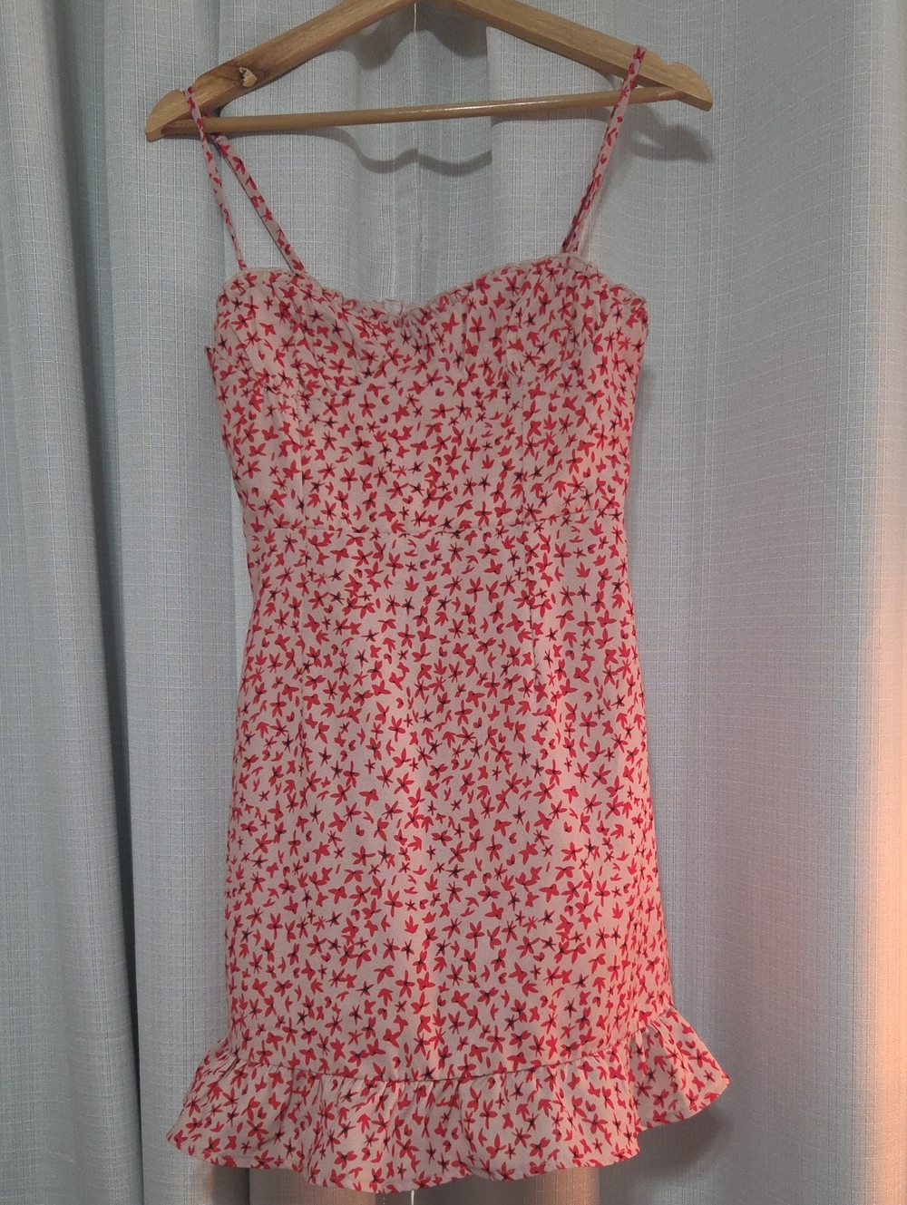 Princess Polly Xx Spaghetti Strap Floral Sundress in Cream and Red
